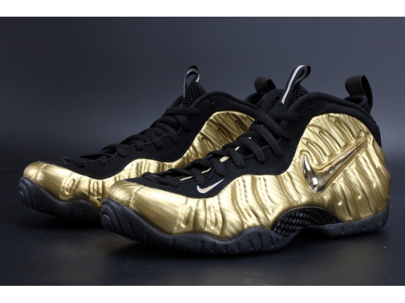 Air Foamposite Pro “Metallic Gold” Black mens 624041-701