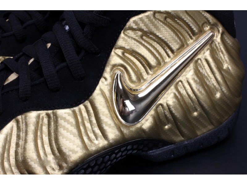 Air Foamposite Pro “Metallic Gold” Black mens 624041-701