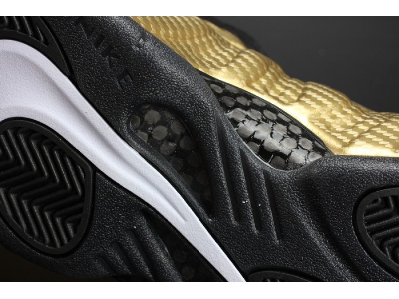 Air Foamposite Pro “Metallic Gold” Black mens 624041-701