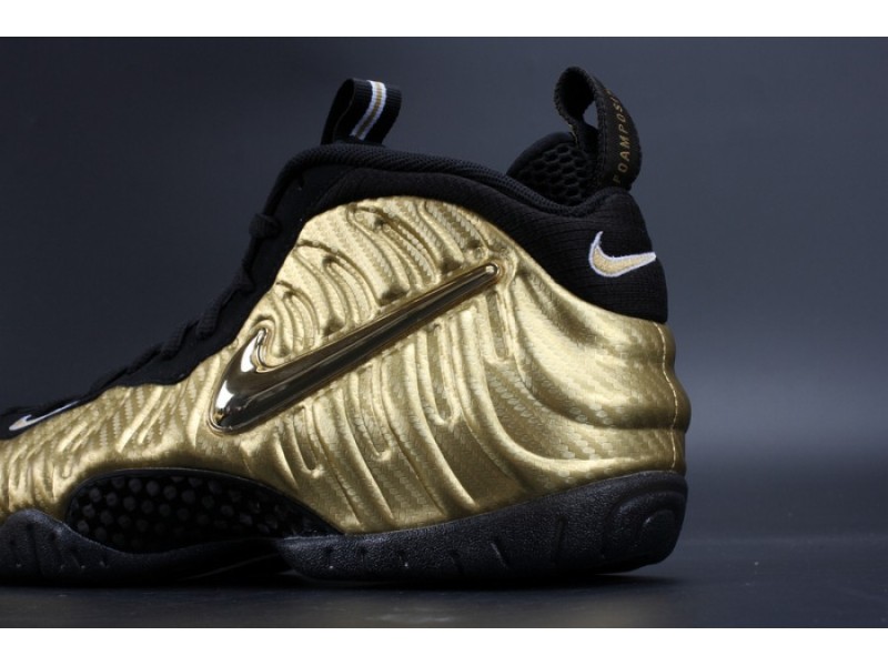 Air Foamposite Pro “Metallic Gold” Black mens 624041-701