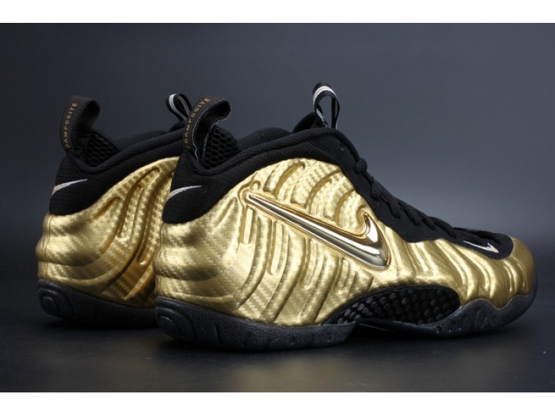 Air Foamposite Pro “Metallic Gold” Black mens 624041-701
