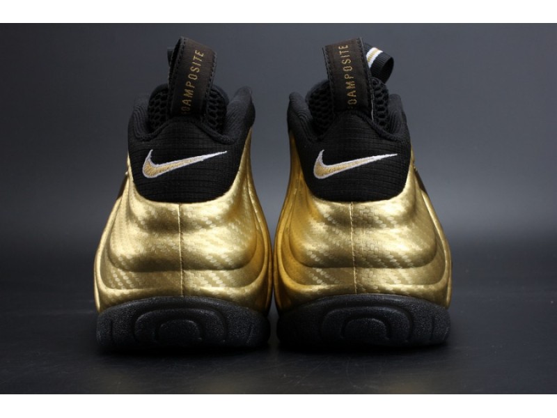 Air Foamposite Pro “Metallic Gold” Black mens 624041-701