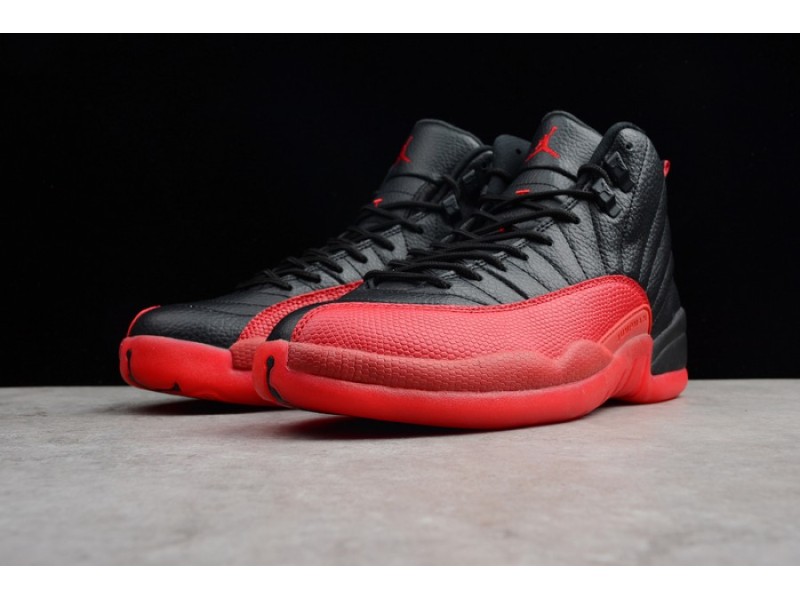 AIR JORDAN 12 “FLU GAME” Black/Varsity Red mens 130690-002