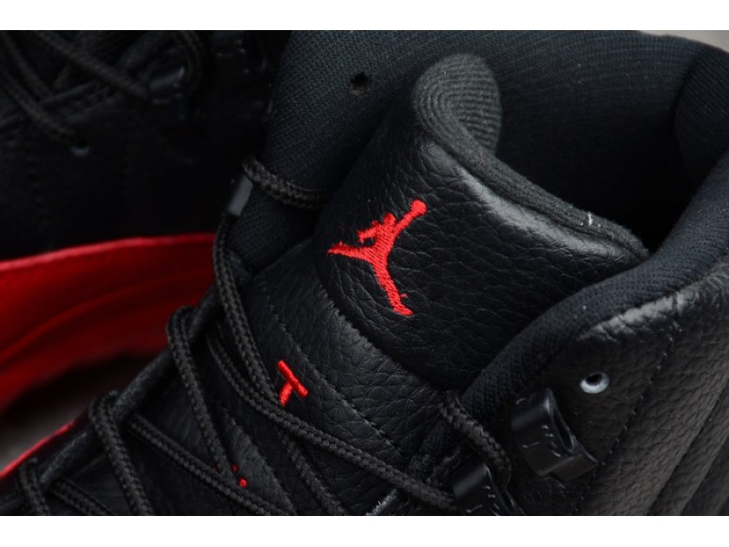 AIR JORDAN 12 “FLU GAME” Black/Varsity Red mens 130690-002