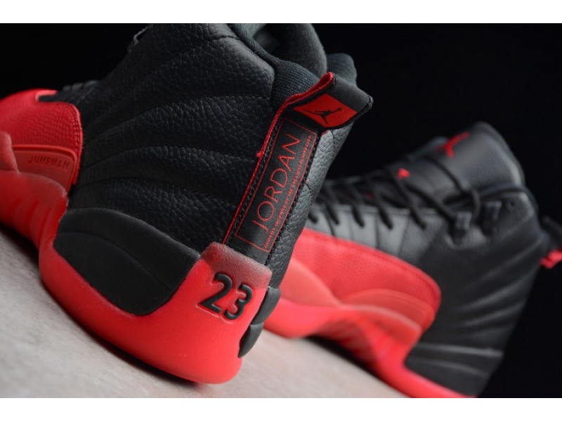 AIR JORDAN 12 “FLU GAME” Black/Varsity Red mens 130690-002