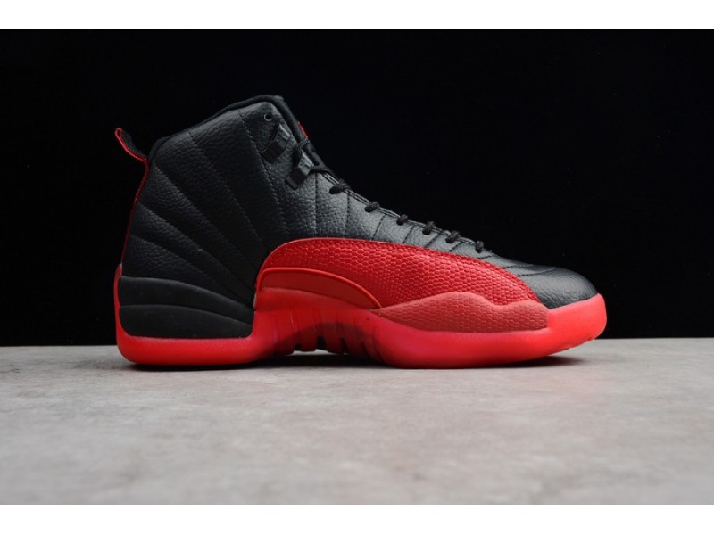 AIR JORDAN 12 “FLU GAME” Black/Varsity Red mens 130690-002