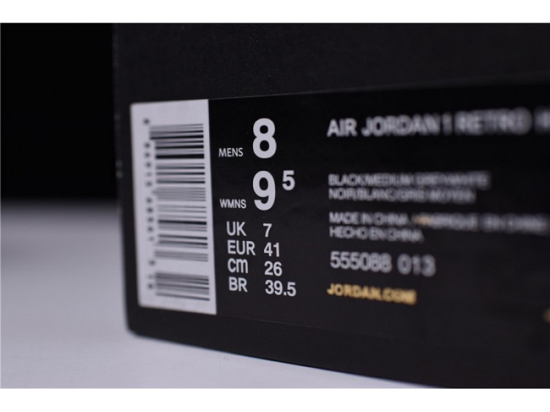 Air Jordan 1 Retro High OG Shadow Black Grey 555088-013