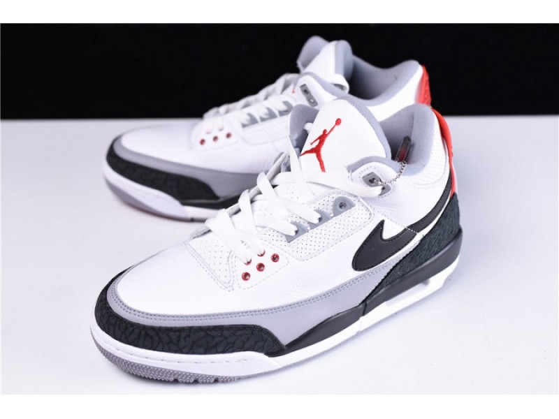Air Jordan 3 Retro NRG Tinker Fire Red mens AQ3835-160