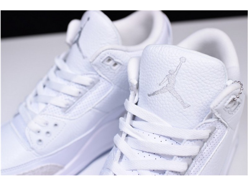 Air Jordan 3 Retro Triple White 136064-111
