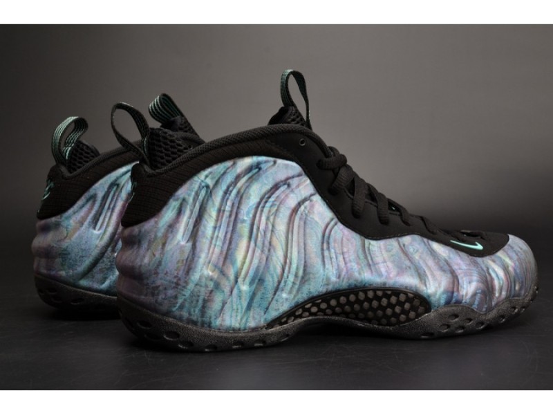Nike Air Foamposite One PRM “Abalone” Black/Aurora Green mens 575420-009