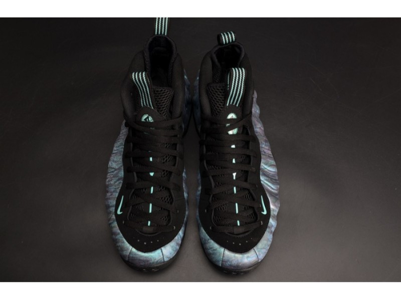 Nike Air Foamposite One PRM “Abalone” Black/Aurora Green mens 575420-009