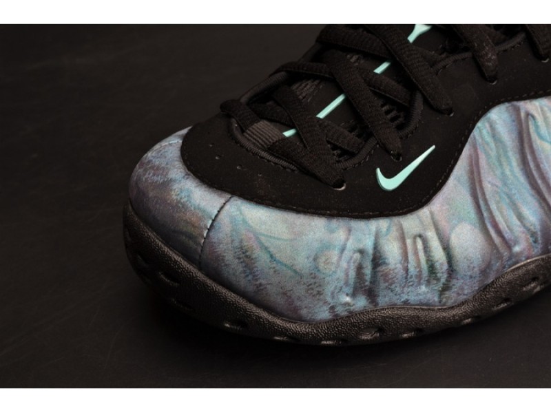 Nike Air Foamposite One PRM “Abalone” Black/Aurora Green mens 575420-009