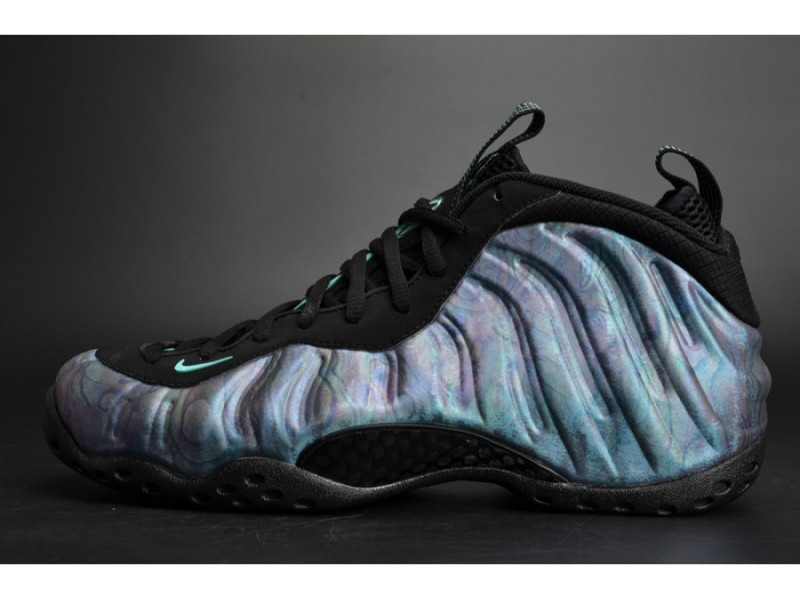 Nike Air Foamposite One PRM “Abalone” Black/Aurora Green mens 575420-009