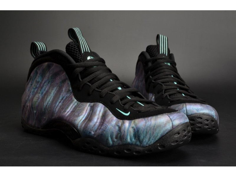 Nike Air Foamposite One PRM “Abalone” Black/Aurora Green mens 575420-009