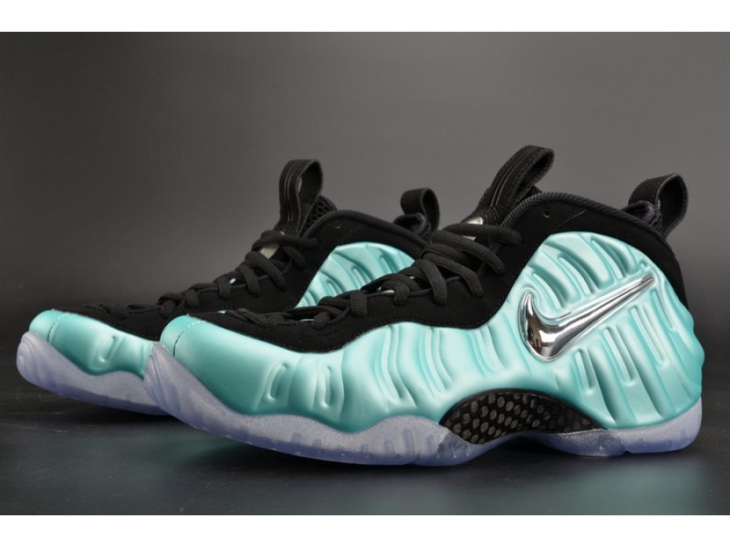 Nike Air Foamposite Pro “Island Green” Metallic Platinum mens 624041-303