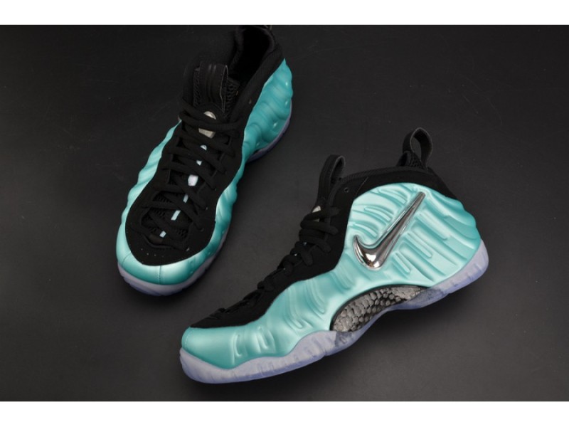 Nike Air Foamposite Pro “Island Green” Metallic Platinum mens 624041-303