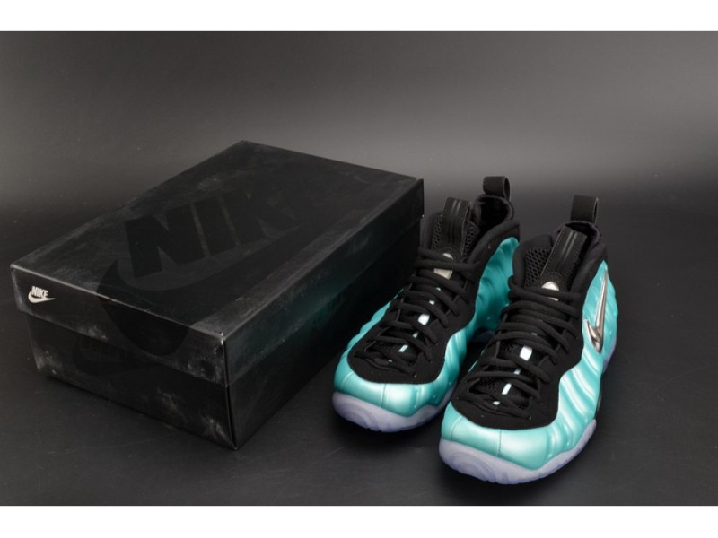 Nike Air Foamposite Pro “Island Green” Metallic Platinum mens 624041-303