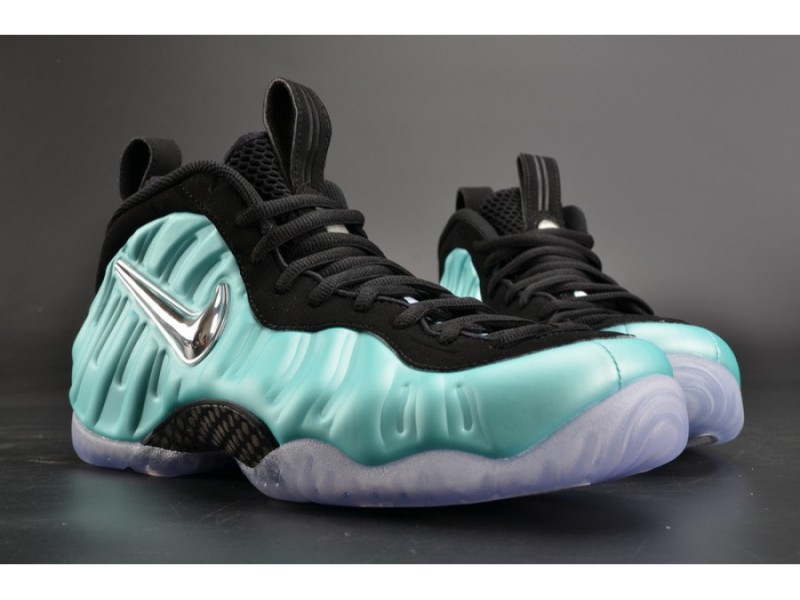 Nike Air Foamposite Pro “Island Green” Metallic Platinum mens 624041-303