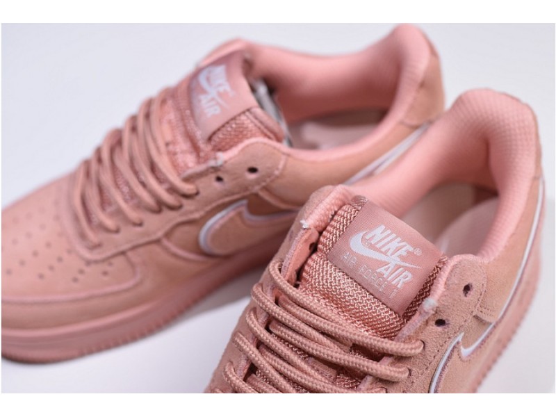 Nike  Air Force 1 07 Suede Women Lifestyle Shoe Pink AA1117-601