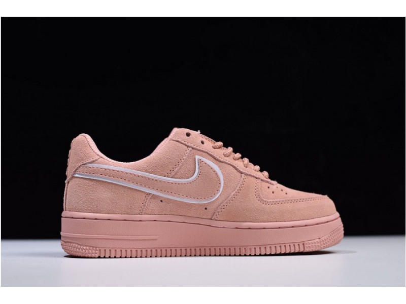 Nike  Air Force 1 07 Suede Women Lifestyle Shoe Pink AA1117-601