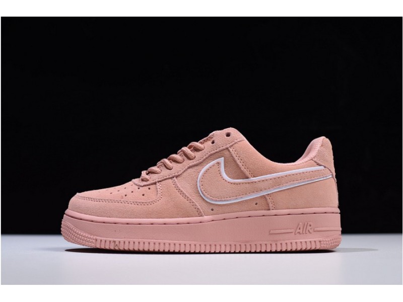 Nike  Air Force 1 07 Suede Women Lifestyle Shoe Pink AA1117-601