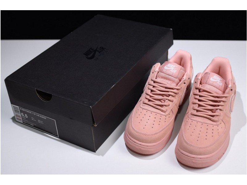 Nike  Air Force 1 07 Suede Women Lifestyle Shoe Pink AA1117-601