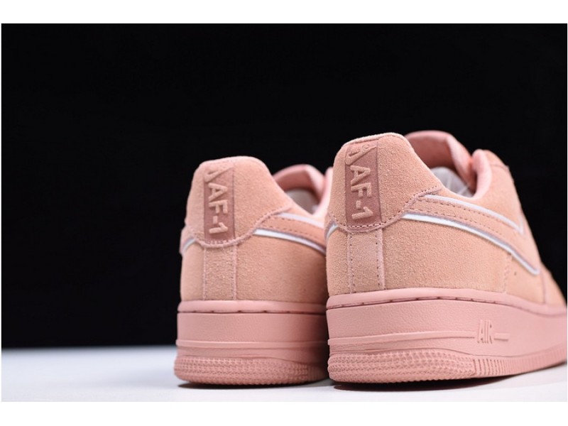 Nike  Air Force 1 07 Suede Women Lifestyle Shoe Pink AA1117-601