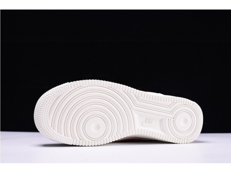 Nike Air Force 1 '07 White Sport Red  New Shoes 315122-126