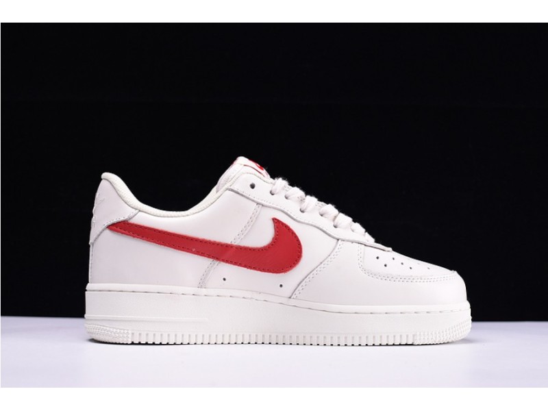Nike Air Force 1 '07 White Sport Red  New Shoes 315122-126