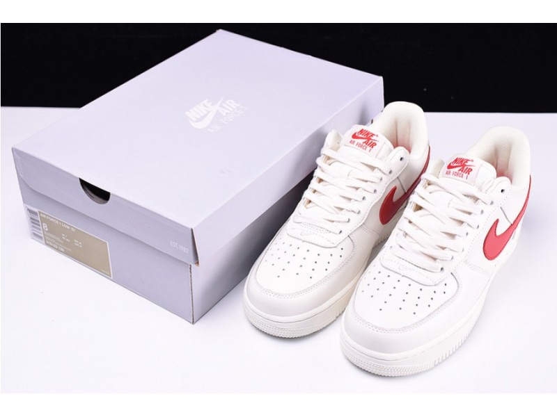 Nike Air Force 1 '07 White Sport Red  New Shoes 315122-126