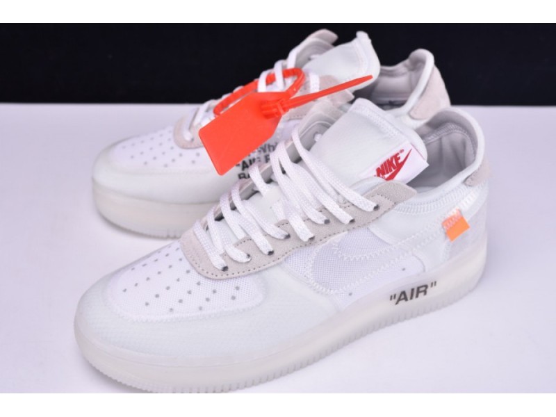 NIKE AIR FORCE 1 LOW OFW All White AO4606-100