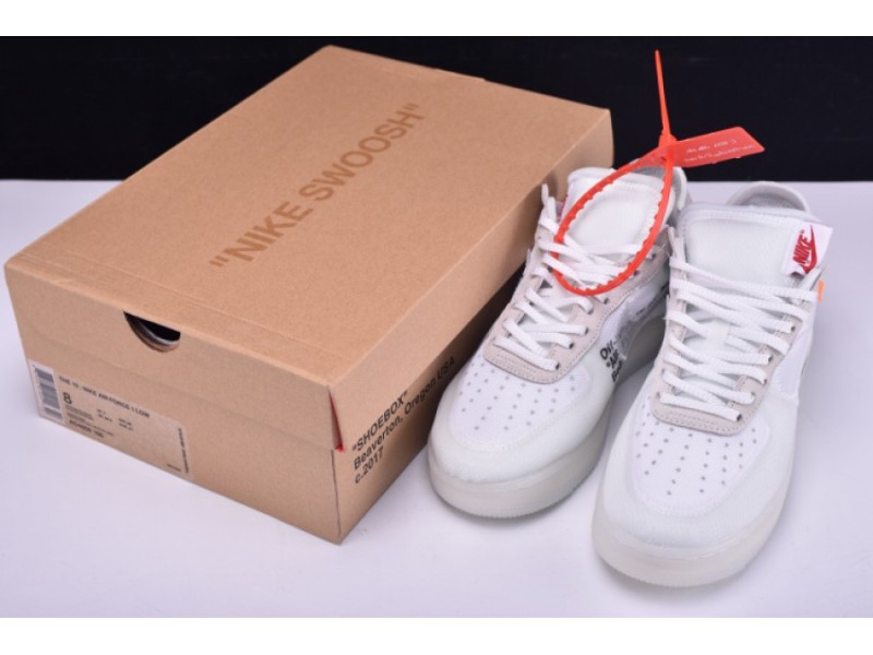 NIKE AIR FORCE 1 LOW OFW All White AO4606-100
