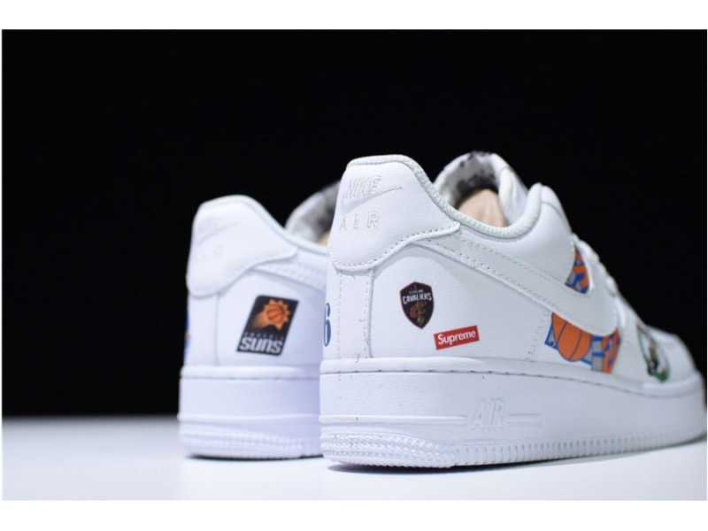 Nike Air Force 1 Mid '07 x SUPREME NBA White AQ8017-101