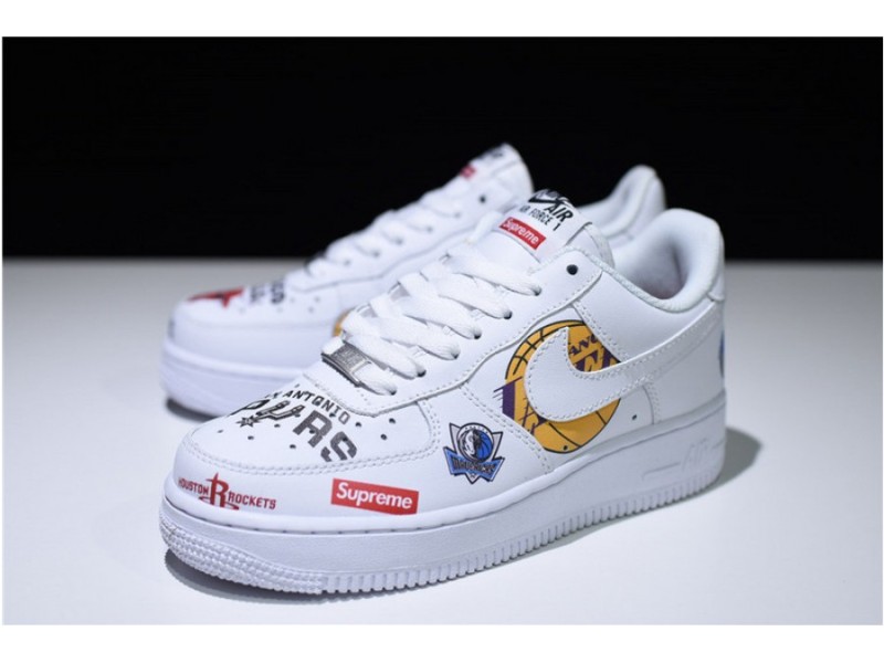 Nike Air Force 1 Mid '07 x SUPREME NBA White AQ8017-101