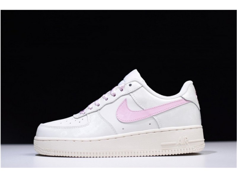 Nike Air Force One 1 Low Sail Artic Pink Satin GS Womens 314219-130