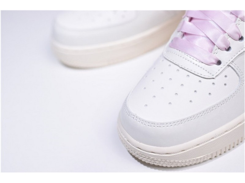 Nike Air Force One 1 Low Sail Artic Pink Satin GS Womens 314219-130