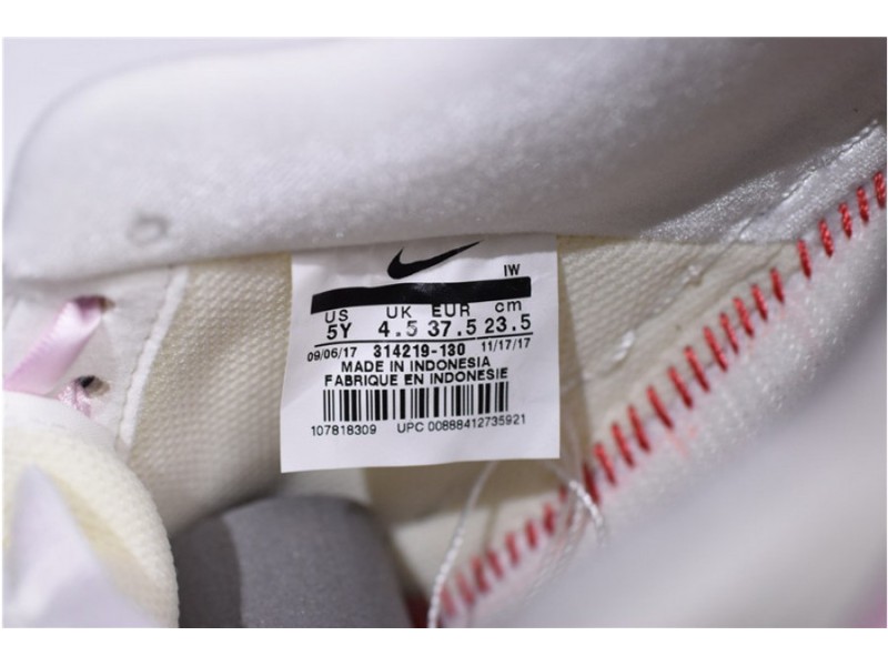 Nike Air Force One 1 Low Sail Artic Pink Satin GS Womens 314219-130