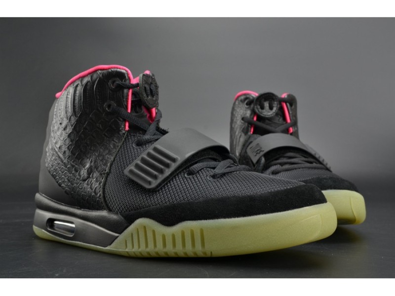 NIKE AIR YEEZY 2 “SOLAR RED” black mens 508214-006