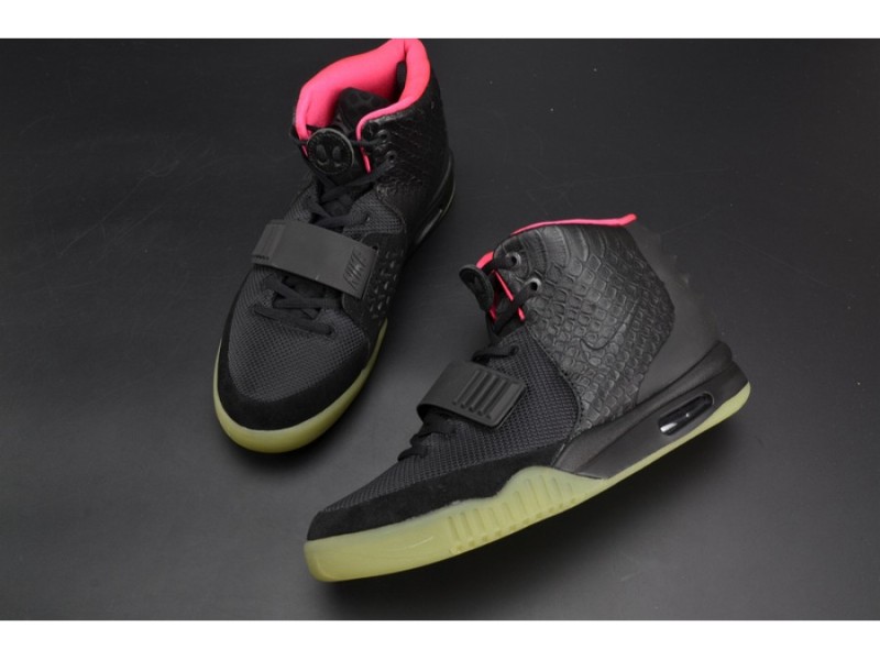 NIKE AIR YEEZY 2 “SOLAR RED” black mens 508214-006