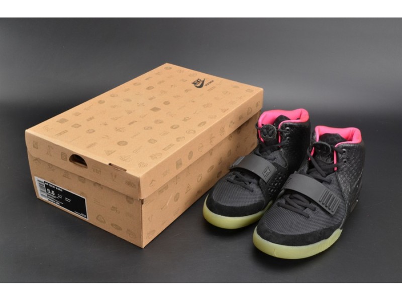 NIKE AIR YEEZY 2 “SOLAR RED” black mens 508214-006