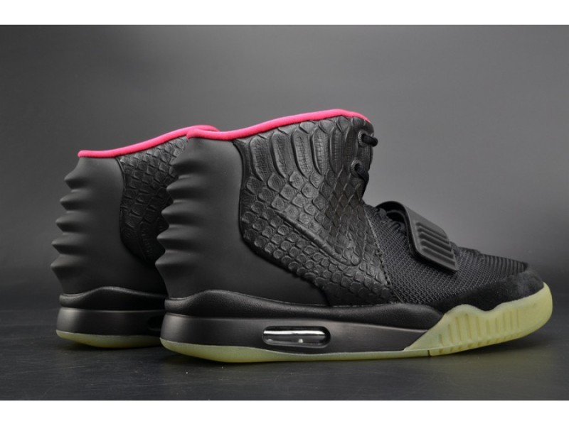 NIKE AIR YEEZY 2 “SOLAR RED” black mens 508214-006