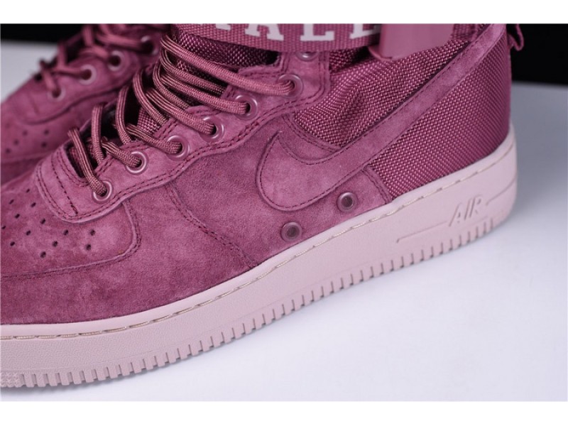  NIKE SF AIR FORCE 1 ONE FIF VINTAGE WINE PARTICLE ROSE AJ1700-600