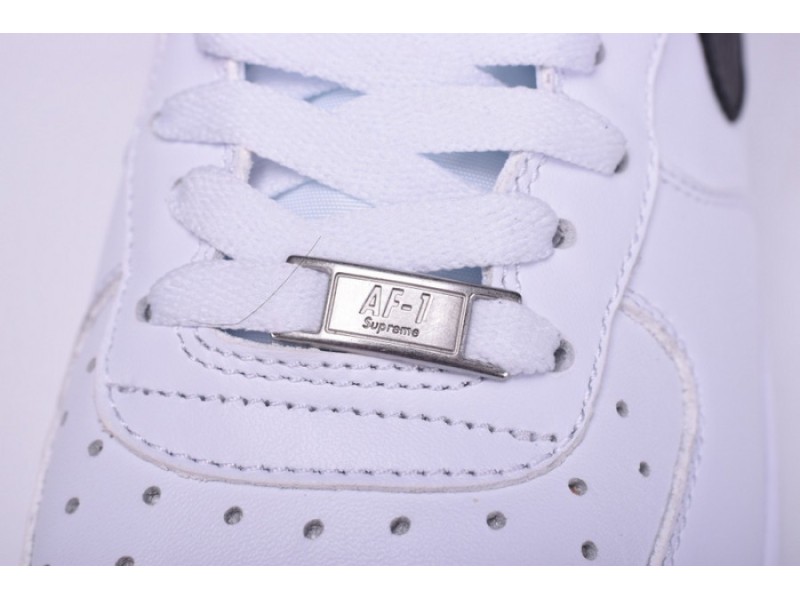 Nike Supreme Air Force 1 One High White World Famous 698696-100