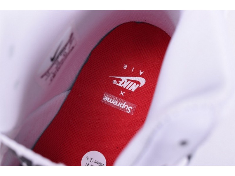 Nike Supreme Air Force 1 One High White World Famous 698696-100