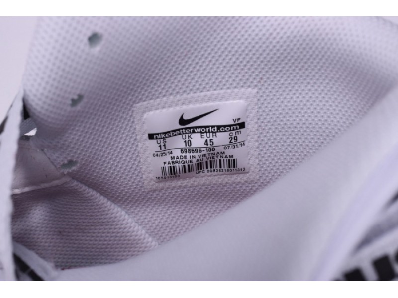 Nike Supreme Air Force 1 One High White World Famous 698696-100