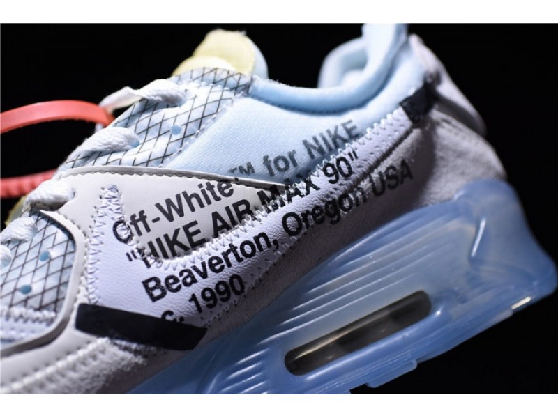 OFW x Nike Air Max 90 Sail Muslin Virgil Abloh AA7293-100