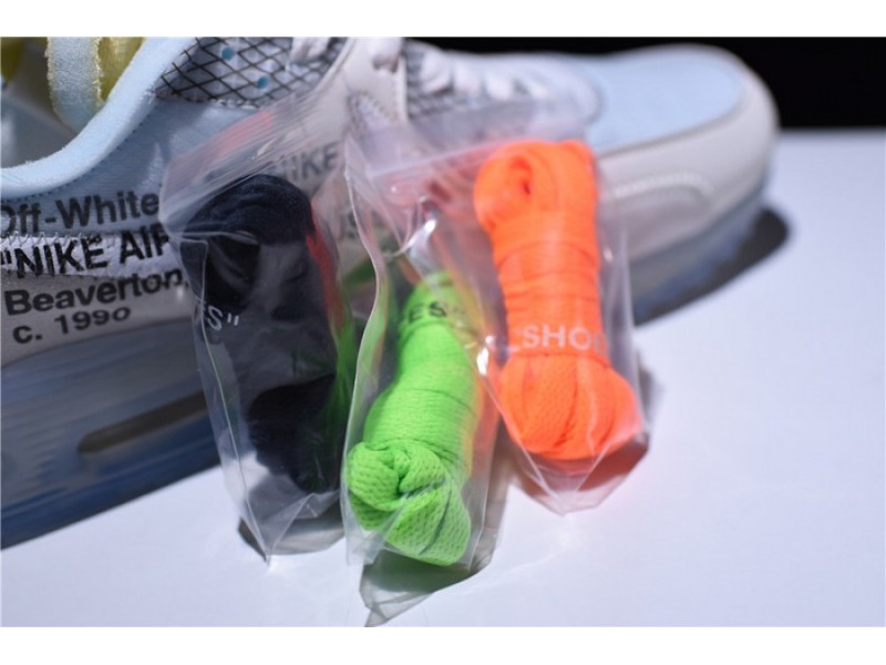 OFW x Nike Air Max 90 Sail Muslin Virgil Abloh AA7293-100