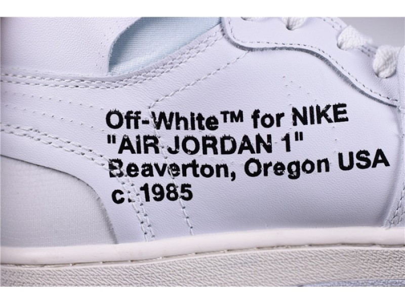 OFW Air Jordan 1 Retro High White AQ0818-100