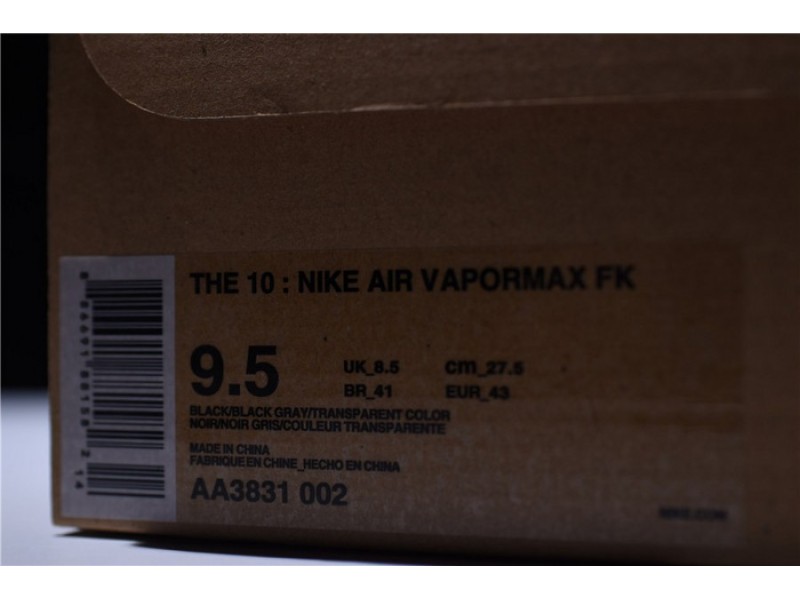OFW x Nike Air VaporMax FK Black AA3831-002