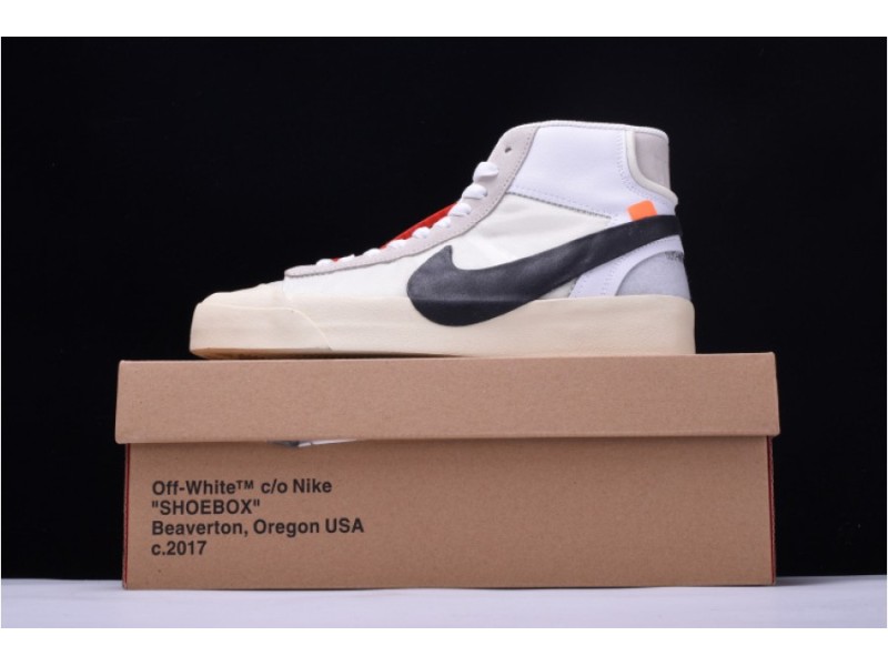 OFW x Nike Blazer MID THE TEN 10 Virgil Abloh AA3832-100 